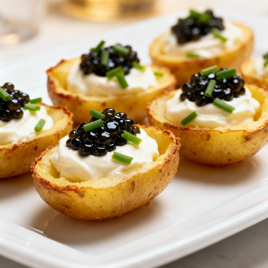 Baby Potato Boats with Caviar