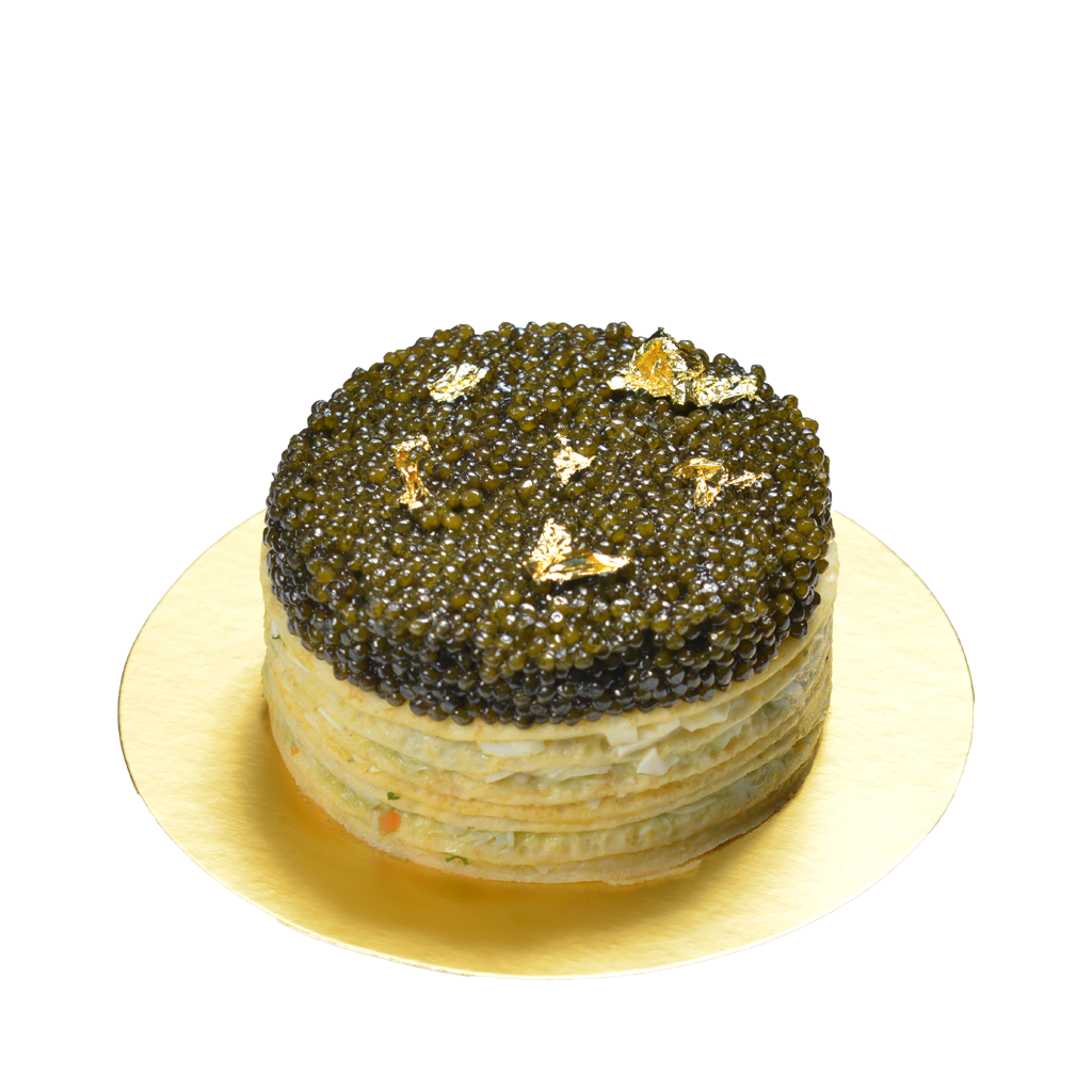 RCC Caviar Crepe Cake