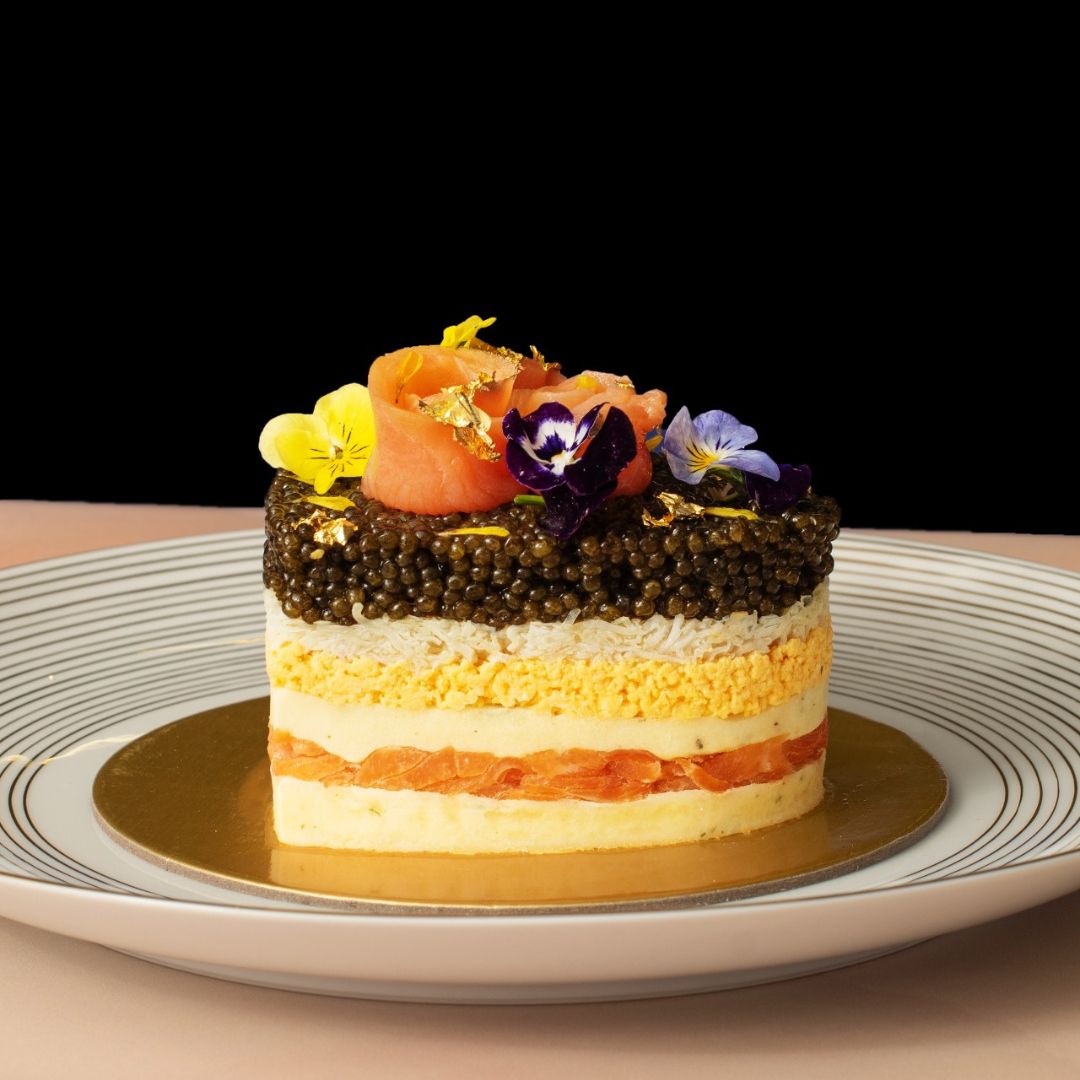 Original Caviar Cake "Shape of my heart"